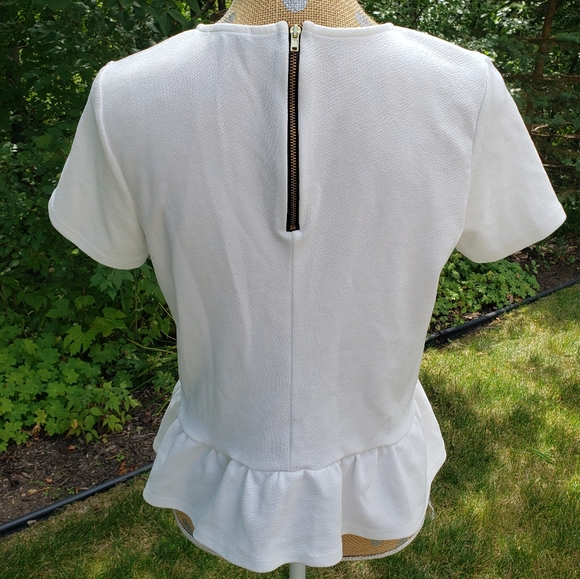 White peplum top large bar III - Picture 5 of 6